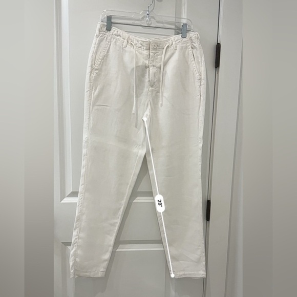 Benson White 100% Linen Relaxed Fit Drawstring Pants
- Size Small - Picture 9 of 14